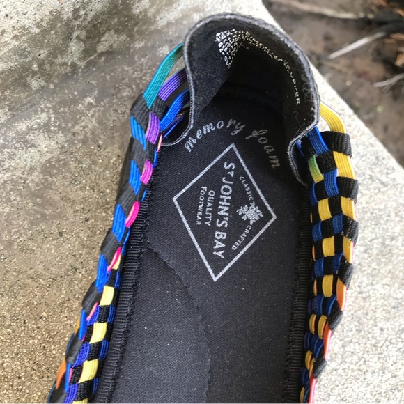 Rainbow Elastic Ballet Flats size 8.5 NWOT - Picture 7 of 8